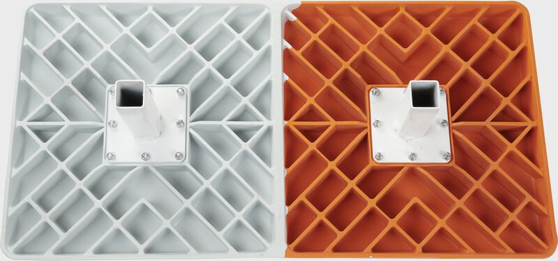 Hollywood Impact Double First Base - 15 In X 30 In - Orange - White