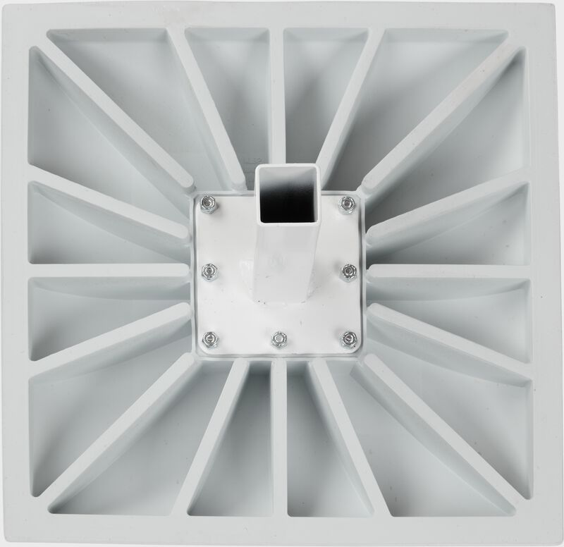 Hollywood Slider Base - 15 In - White