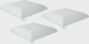Hollywood Slider Base - Set Of 3 - 15 In - White