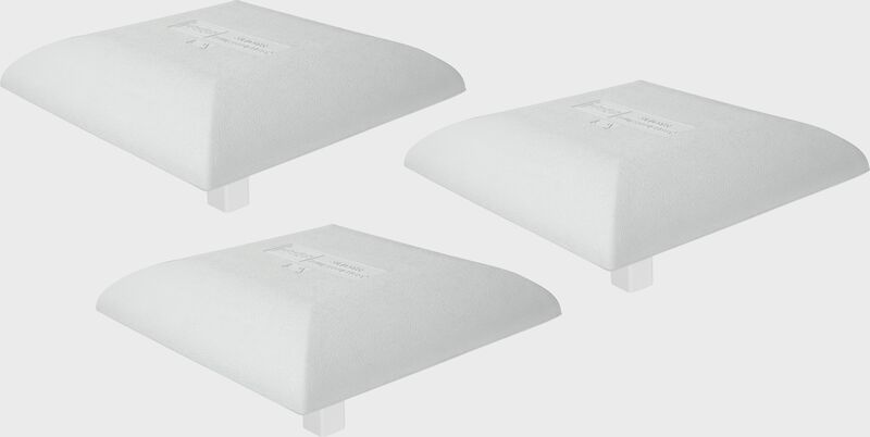 Hollywood Slider Base - Set Of 3 - 15 In - White