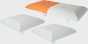Hollywood Slider Double First Base - Set Of 3 - 15 In X 30 In - Orange - White