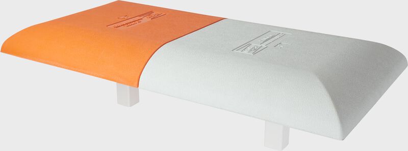 Hollywood Slider Double First Base - 15 In X 30 In - Orange - White