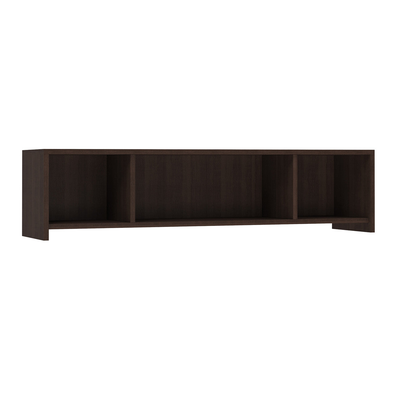 OfficeSource Laminate Open Wall Mounted Hutch - 71"W - Java