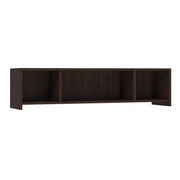 OfficeSource Laminate Open Wall Mounted Hutch - 71"W - Java