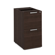 OfficeSource Laminate 2 Drawer Deluxe Full Pedestal - File/File - 22"D - Java
