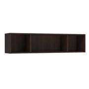 OfficeSource Laminate Open Hutch for U-Leg Desk - 71"W x 15"D - Java