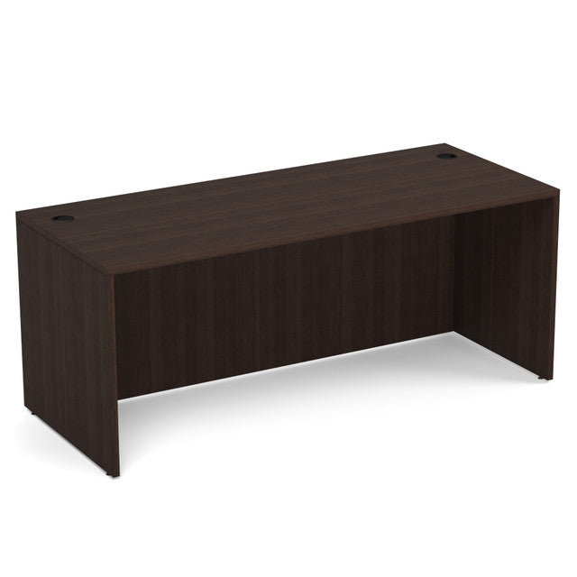 OfficeSource Laminate Desk Shell - 71"W x 30"D - Java