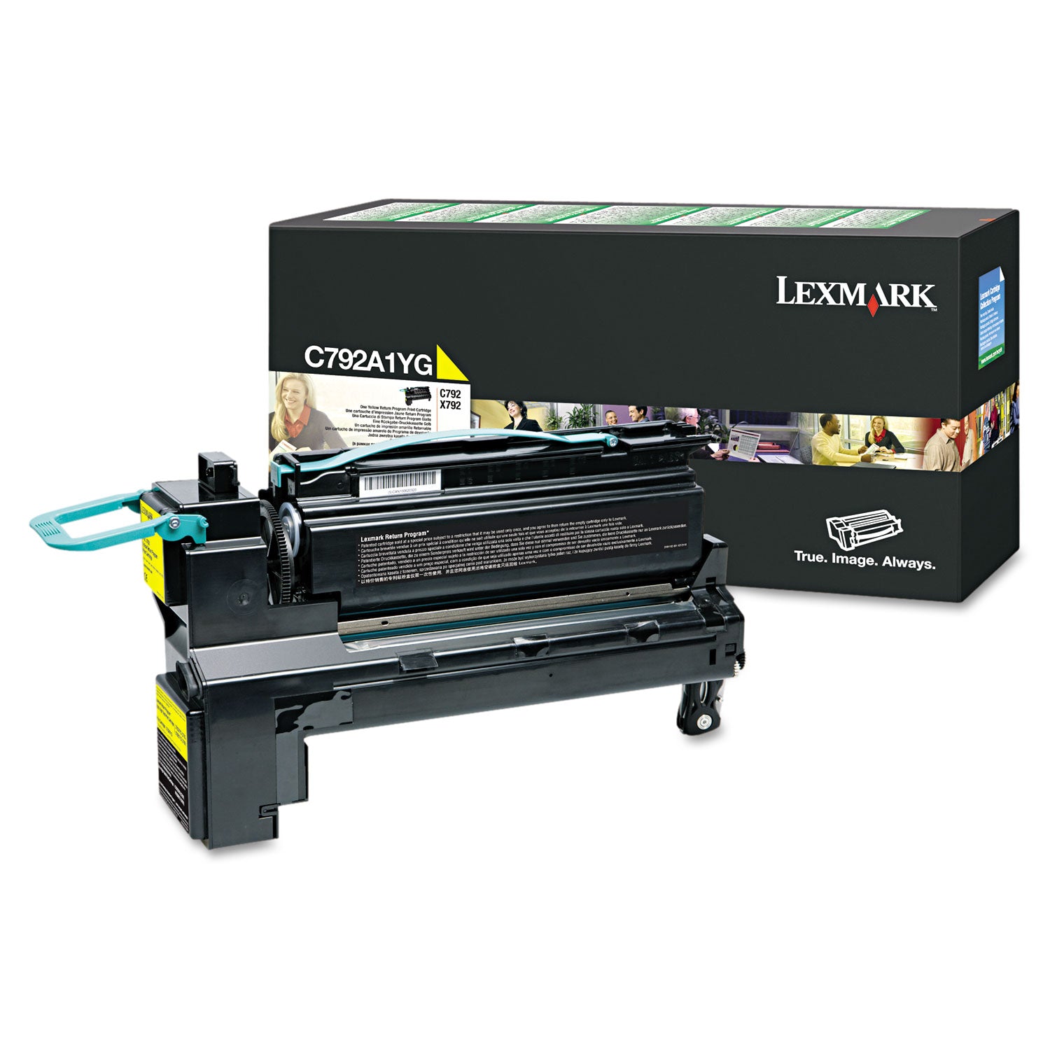 Lexmark C792A1YG Original Laser Toner Cartridge - Yellow - 1 Each