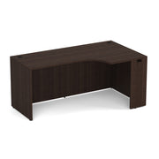 OfficeSource Laminate Credenza with Right Corner Extension - 66''W - Java