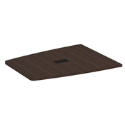 OfficeSource Conference/Multi-Purpose Tables 60.5" Half Boat Shape Top (Top Only) - Java