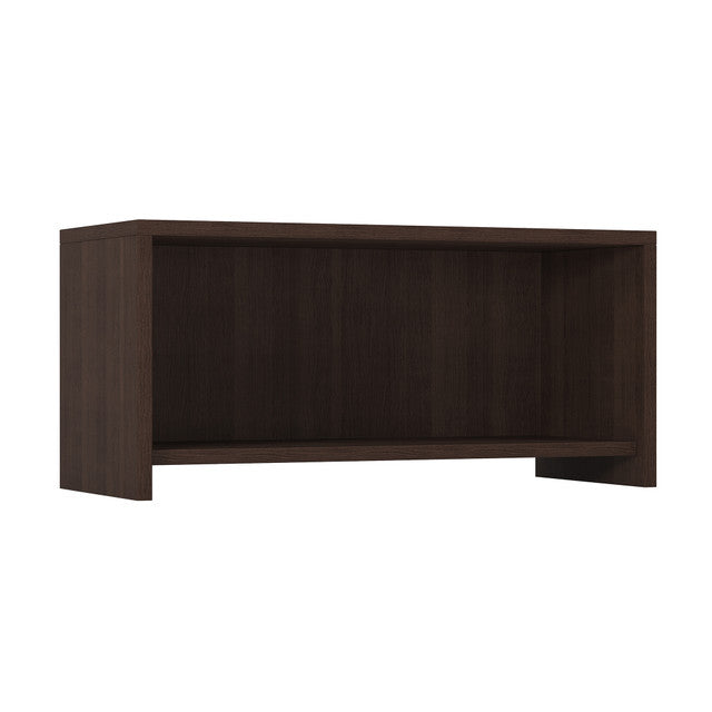 OfficeSource Laminate Wall Mounted Open Hutch - 36.5''W - Java