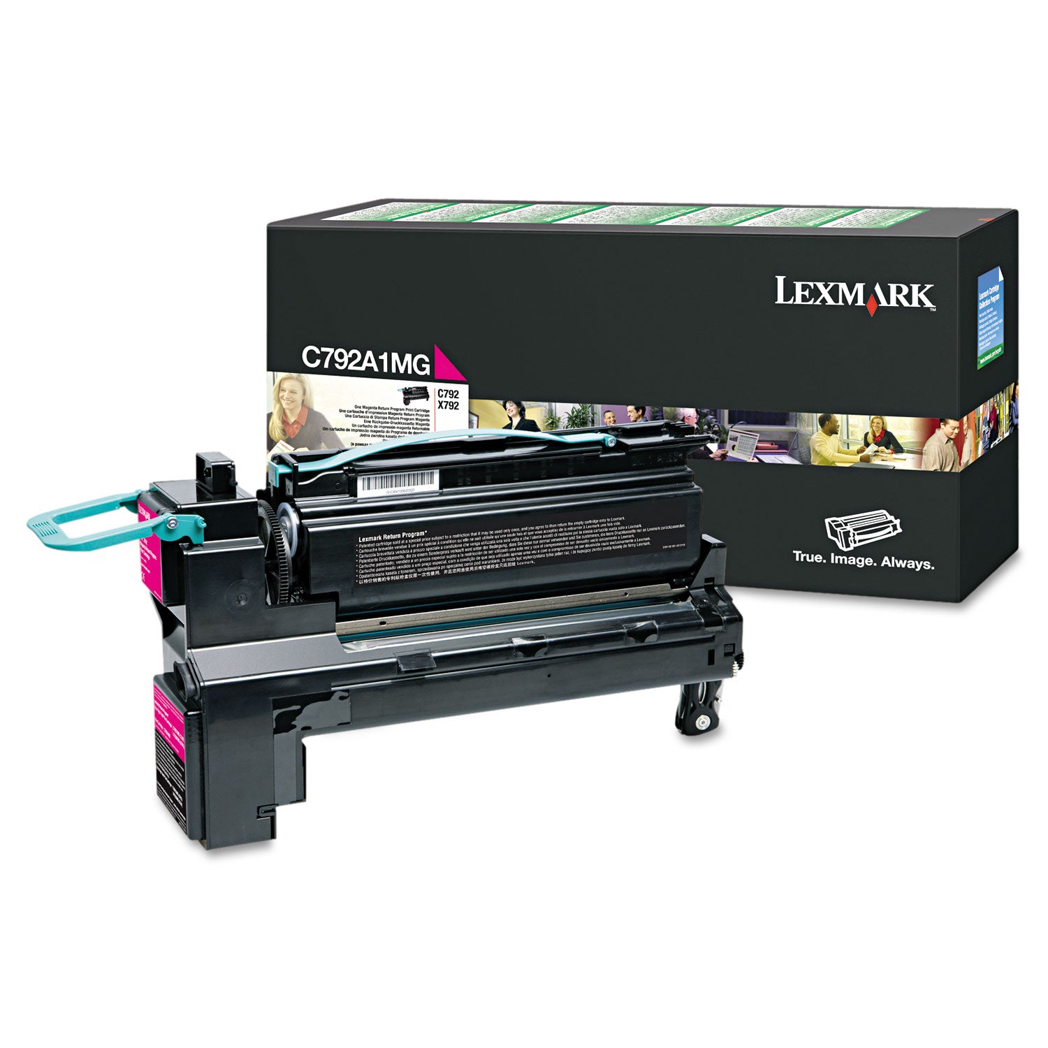 Lexmark C792A1MG Original Laser Toner Cartridge - Magenta - 1 Each