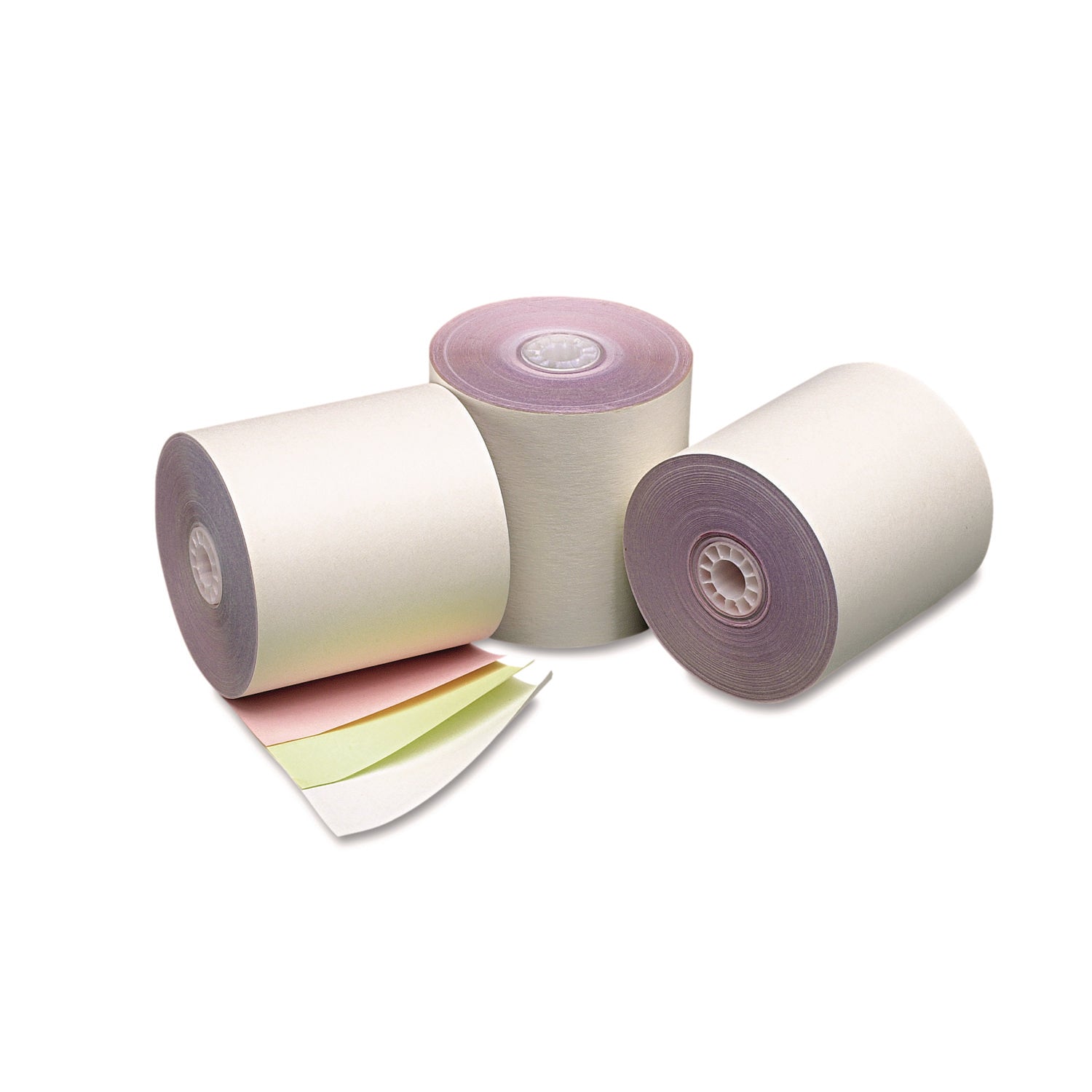 ICONEX Carbonless Paper - 3" x 67 ft - White, Yellow - 50 / Carton