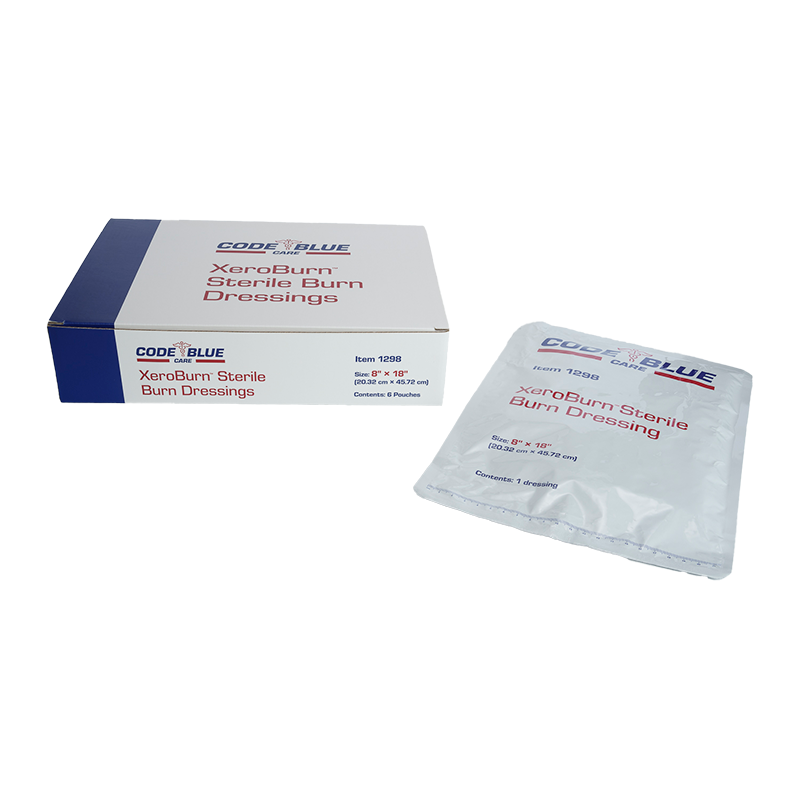 XeroBurn Sterile Burn Dressing, 8" x 18" - 6 pcs per Box/3 Boxes per Case