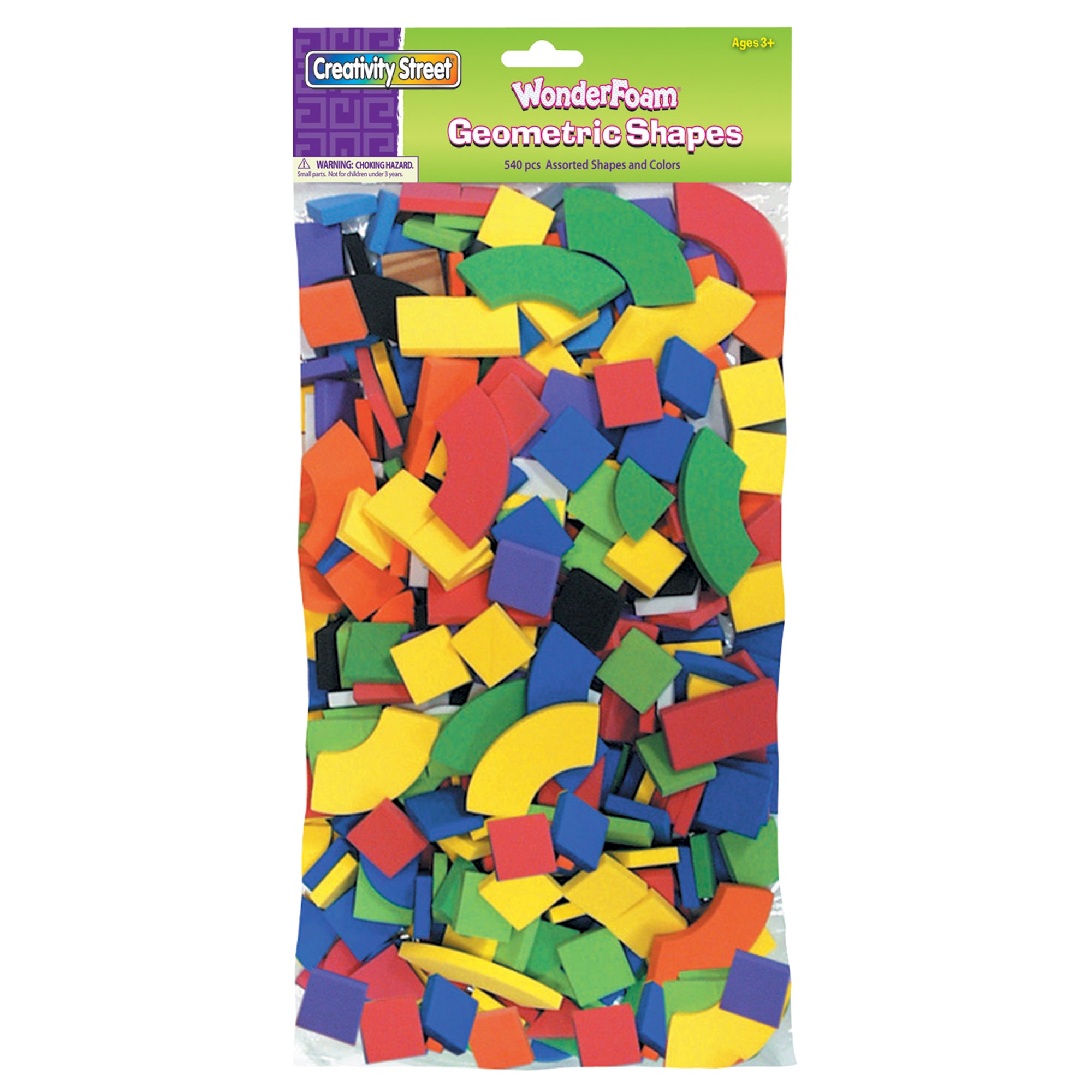 Wonderfoam® Geometric Shapes Classroom Pack, 540/Pack