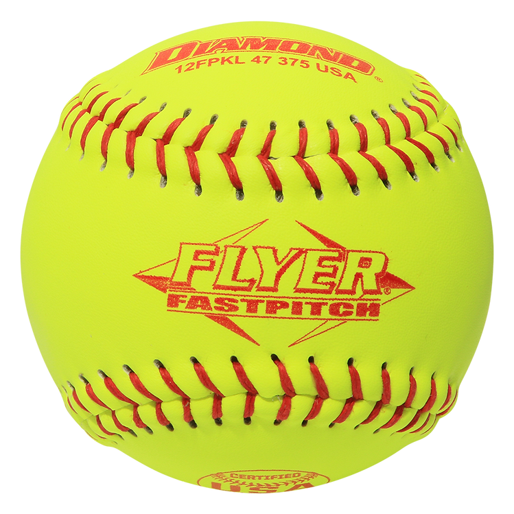 Softballs - Fastpitch - USA, 12" Cork, Leather - Pack Of 12 (Model # - 12FPKL 47 375 USA)