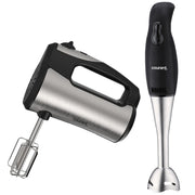 Courant Courant 250W 5-Speed Hand Mixer with Storage Stand and 2-Speed Stainless Steel Hand Blender Bundle