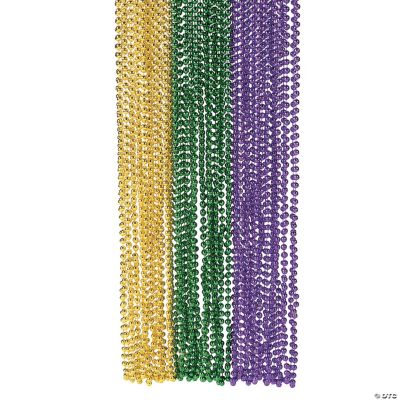 Mardi Gras Beads - 48 Pieces
