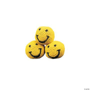 Knitted Smile Face Kick Ball - 12 Pieces