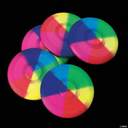 Mini Rainbow Flying Discs - 12 Pieces