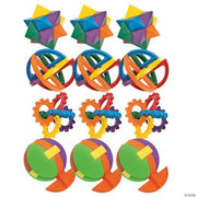 Plastic Puzzle Balls - 12 Pieces
