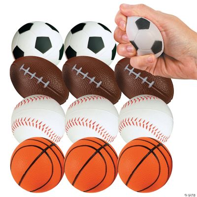 Relaxable Realistic Sport Balls - 12 Pieces