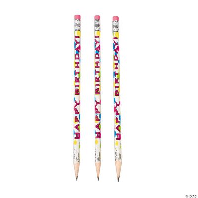 Happy Birthday Pencils - 24 Pieces