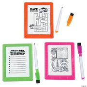 Neon Dry Erase Board Games - 12 Pieces