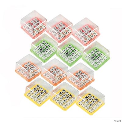 Plastic Letter Game - 12 Pieces