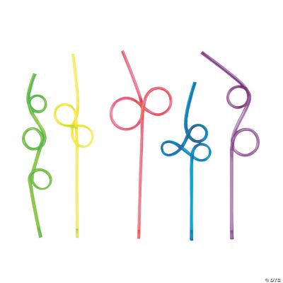 Fun Loop Straw Assortment - 12 Pieces