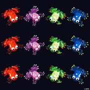 Flashing Squishy Frog With Beads - 12 Pieces