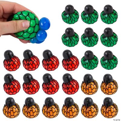 Mini Mesh Stress Balls - 24 Pieces