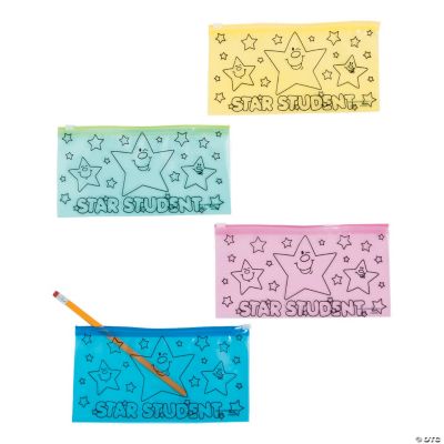 Star Student Pencil Case - 12 Pieces
