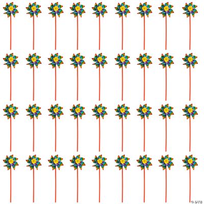 Rainbow Pinwheel - 36 Pieces