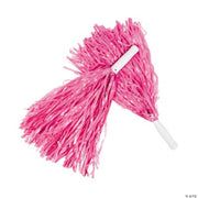 Pink Pom Poms - 12 Pieces