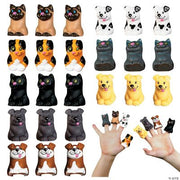 Cat/Dog Finger Puppets - 24 Pieces