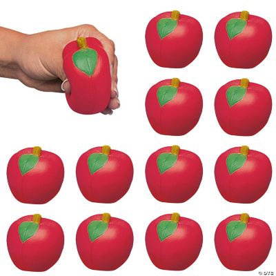 Apple Shaped Stress Toys - 12 Pieces