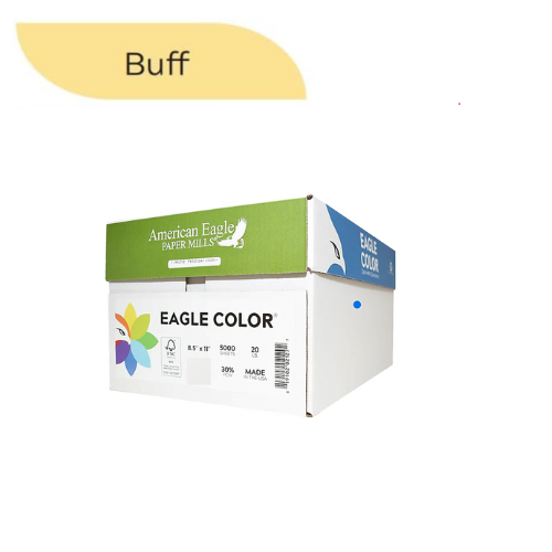 8.5" x 11" Color Copy Paper, 20 lbs., Buff, 500 Sheets/Ream