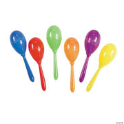 Bright Mini Maracas - 12 Pieces