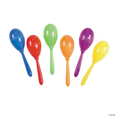 Bright Mini Maracas - 12 Pieces