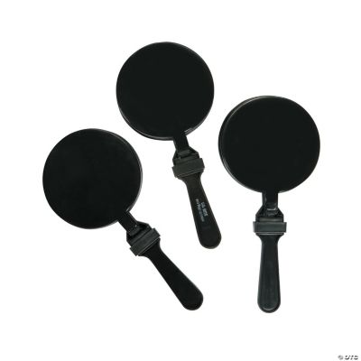 Black Round Clapper - 12 Pieces