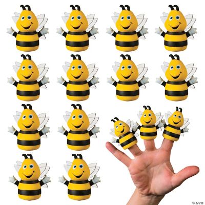 Bumble Bee Finger Puppets - 12 Pieces
