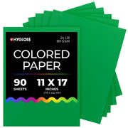 Hygloss Colored Paper - 11"x17", 90 count, Dark Green