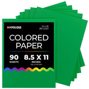 Hygloss Colored Paper - 8.5"x11", 90 count, Dark Green