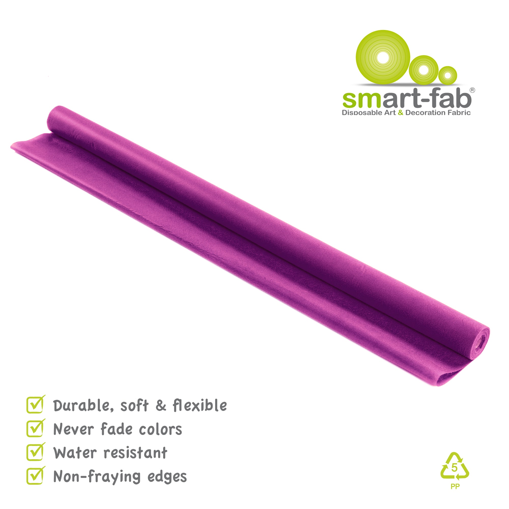 Art & Decoration Fabric Roll, 48" x 40', Dark Purple