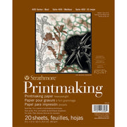 400 Series Printmaking Paper Pad, Heavyweight, Glue Binding, 20 Sheet, 8x10 inch, 1 Count