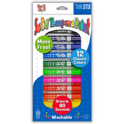 Thin Stix Tempera Paint 12 Thin Classic Colors