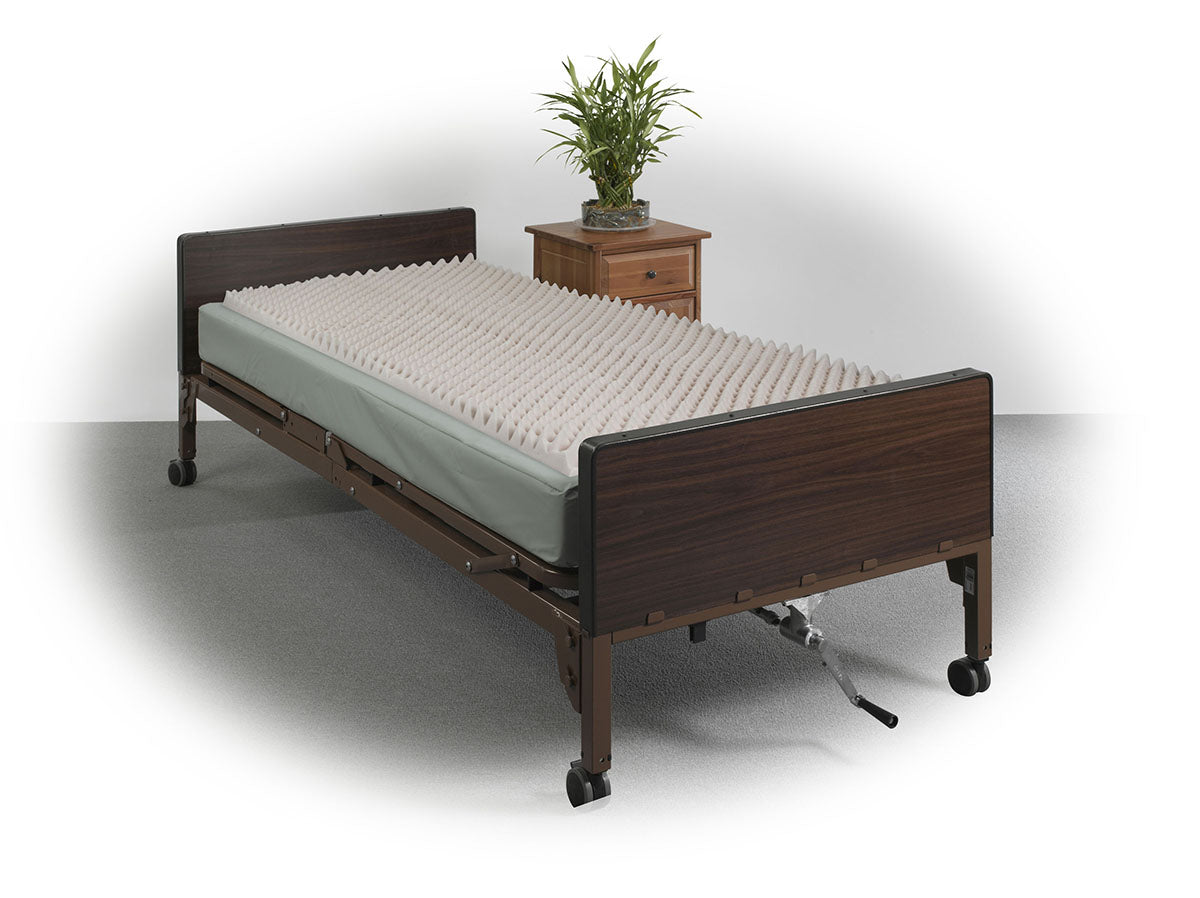 Convoluted Eggcrate Foam Mattress Pad, 33" x 74" x 4"