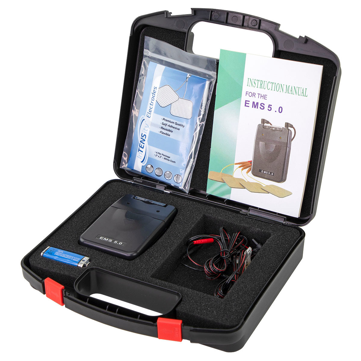 Portable Dual Channel muscle Stimulator, complete