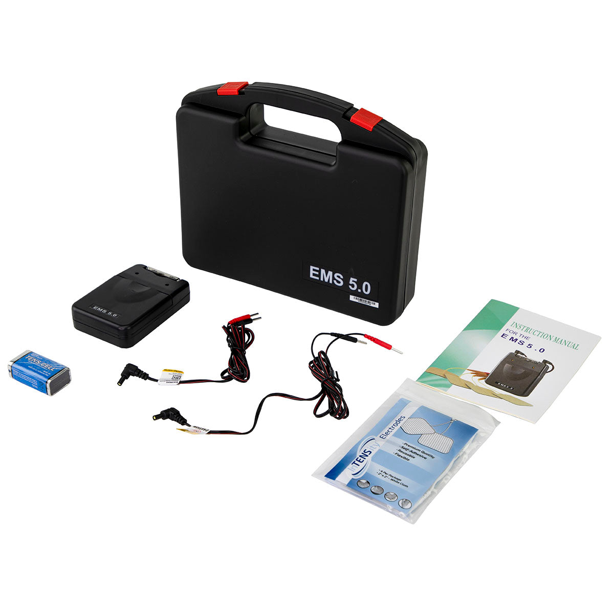 Portable Dual Channel muscle Stimulator, complete